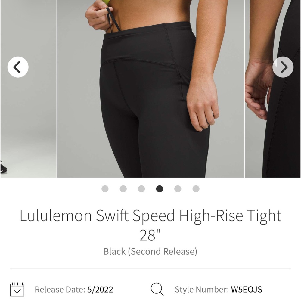 lululemon athletica Swift Speed High-Rise Tights — Black